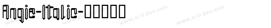 Angie-Italic字体转换