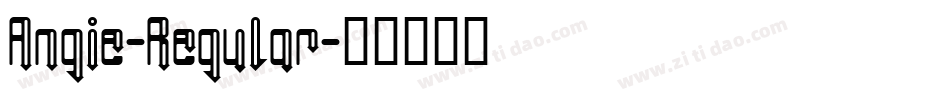 Angie-Regular字体转换