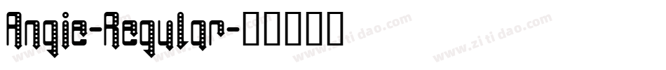 Angie-Regular字体转换