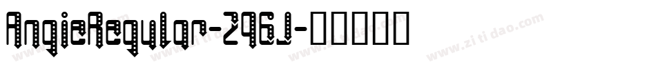 AngieRegular-Z96J字体转换