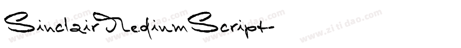 SinclairMediumScript字体转换 SinclairMediumScript字体转换