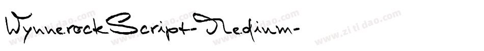 WynnerockScript-Medium字体转换