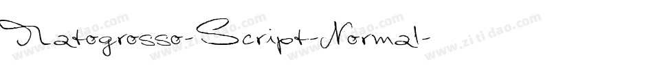 Matogrosso-Script-Normal字体转换