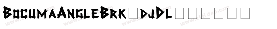 BocumaAngleBrk-djDl字体转换