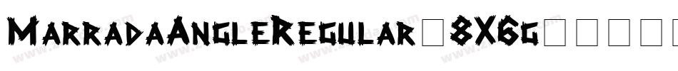 MarradaAngleRegular-8X6g字体转换