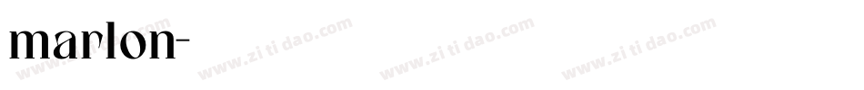 marlon字体转换