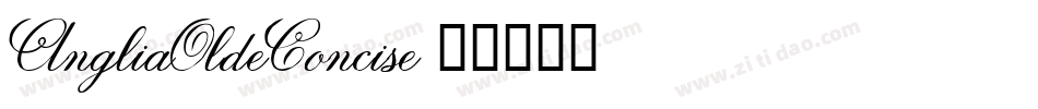 AngliaOldeConcise字体转换