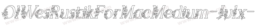 OlWesRustikForMacMedium-Jv1x字体转换