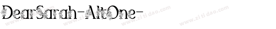 DearSarah-AltOne字体转换