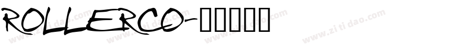 ROLLERCO字体转换