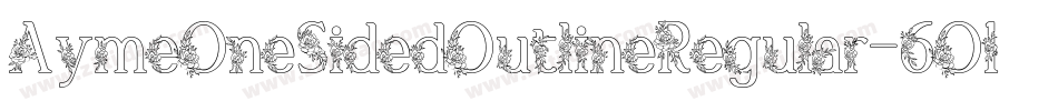 AymeOneSidedOutlineRegular-6O1A字体转换