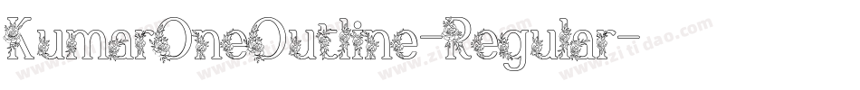KumarOneOutline-Regular字体转换