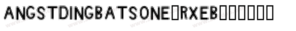Angstdingbatsone-rxEB字体转换
