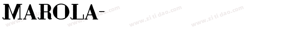 Marola字体转换