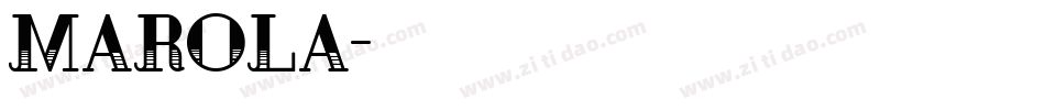 Marola字体转换