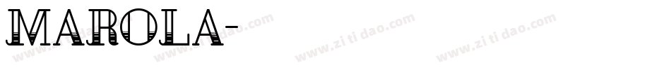 Marola字体转换