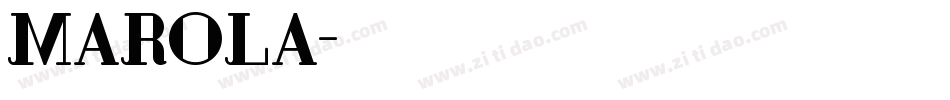 Marola字体转换