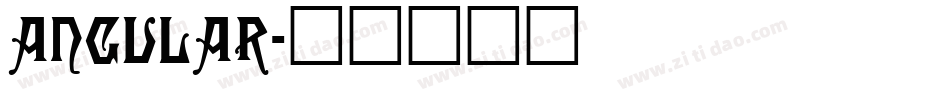 Angular字体转换