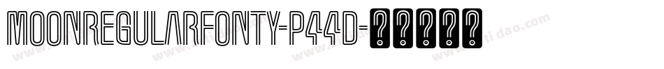 MoonRegularFonty-P44d字体转换