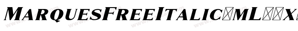 MarquesFreeItalic-mL17x字体转换