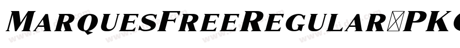 MarquesFreeRegular-PKGxg字体转换