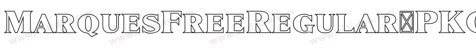 MarquesFreeRegular-PKGxg字体转换