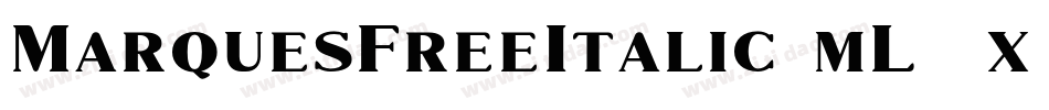 MarquesFreeItalic-mL17x字体转换