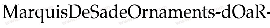 MarquisDeSadeOrnaments-dOaR字体转换