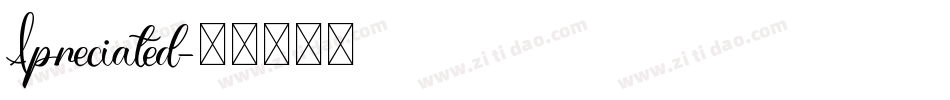 Apreciated字体转换