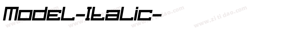Model-Italic字体转换