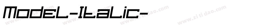 Model-Italic字体转换