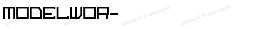 MODELWOR字体转换