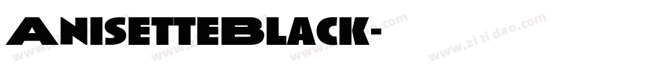 AnisetteBlack字体转换