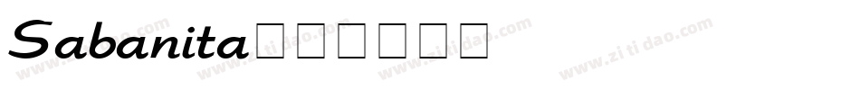 Sabanita字体转换