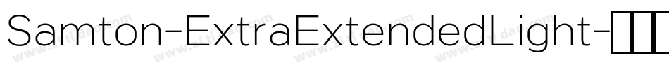 Samton-ExtraExtendedLight字体转换