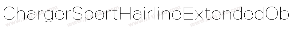 ChargerSportHairlineExtendedOblique-R2do字体转换