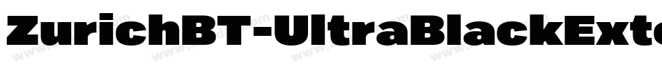 ZurichBT-UltraBlackExtended字体转换