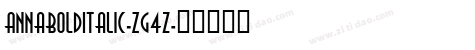 AnnaBolditalic-Zg4Z字体转换
