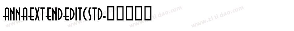 AnnaExtendedITCStd字体转换