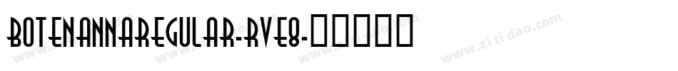 BotenAnnaRegular-rVE8字体转换