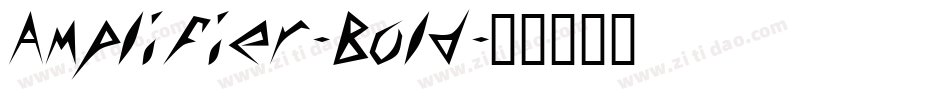 Amplifier-Bold字体转换