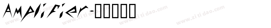 Amplifier字体转换
