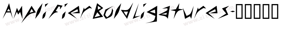 AmplifierBoldLigatures字体转换