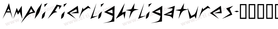AmplifierLightLigatures字体转换
