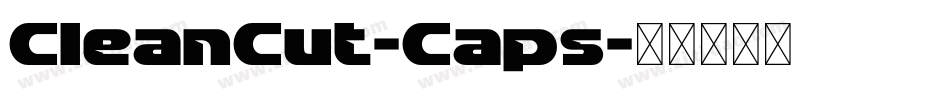 CleanCut-Caps字体转换