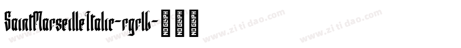 SaintMarseilleItalic-rgrlL字体转换