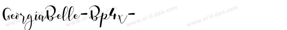 GeorgiaBelle-Bp4x字体转换