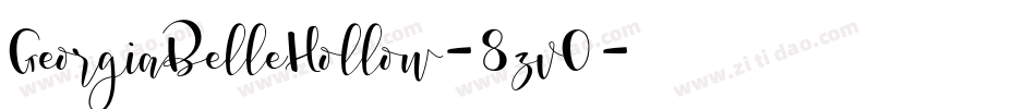 GeorgiaBelleHollow-8zv0字体转换