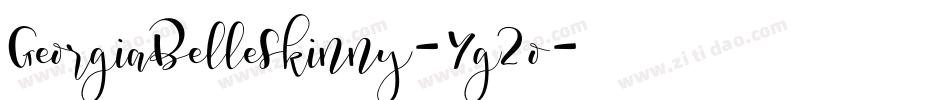 GeorgiaBelleSkinny-Yg2o字体转换