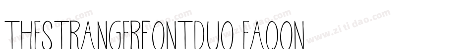 TheStrangerFontDuo-EaqOn字体转换 TheStrangerFontDuo-EaqOn字体转换